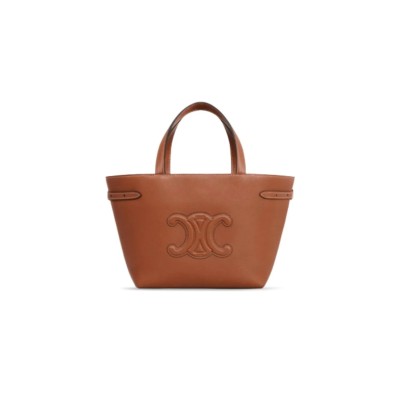 CELINE MINI CABAS ANAIS CUIR TRIOMPHE IN GRAINED CALFSKIN 118613ENY.04LU (21*20*10cm)